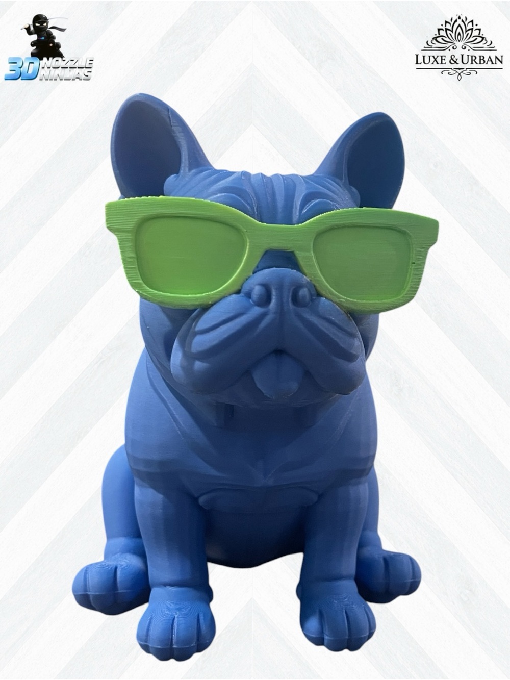 ๐ชท 3d Handcrafted Cool French Bulldog with Sunglasses